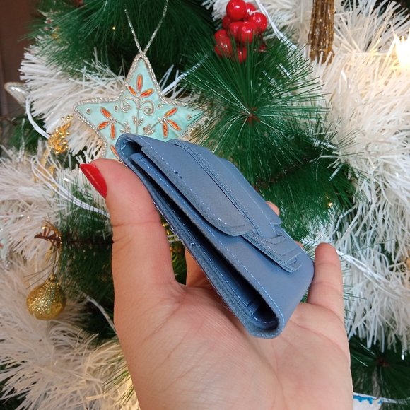 Elegant Boho Blue Fold Wallet - Picture 9 of 14